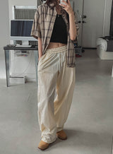 Blend stitch balloon banding pants