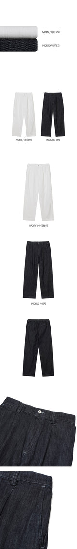 [S/S] Linen half banding pants(2color)