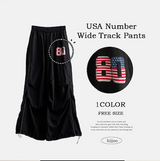 オズアメリカンフラグ No. 80 ピンポンストリングラインワイドパンツ