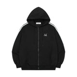 ラリン トラックライン フード ジップアップ ユニセックス (2Color)