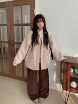 ウェンドウールボカシパステルルーズフィットラウンドニット