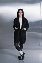 VINTAGE DIA-QUILTING HERITAGE CARDIGAN (Black)