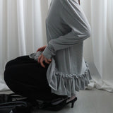 STRIPE WRINKLES TSHIRT WHITE