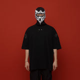 HIERARCHY STUDIOS Spellbound - Black Grunge Wide Oversized T-Shirt