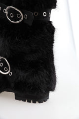 Kuro Belt Fur Sheepskin Boots