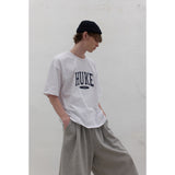 HUKE ロゴスケート半袖シャツ (ホワイト)