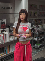 ハードループクロップ半袖Tシャツ