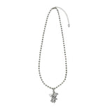 Cubic metallic Bear Necklace