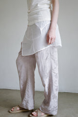 Sheer layered slip, White