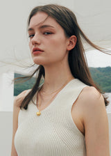 [925 silver] Un.silver.72 / boule necklace (gold)