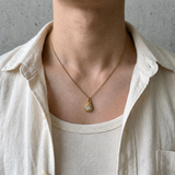 Vintage Gold Motif Pendant Necklace