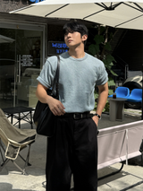 Log bookle round knitwear
