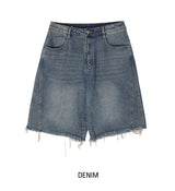 Luffy cut bermuda denim pants