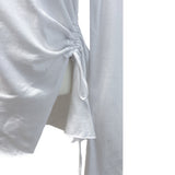 Cloud Draw Deck Shirring Team Long Sleeve T-Shirt (4 Colors)