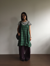 Tartan frill check dress (2color)
