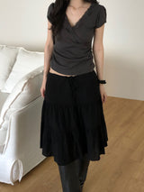 Elin Lace Puff Short-Sleeved T-shirt (2 colors)