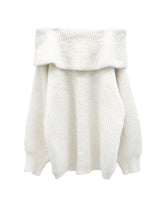 Roto Loose Fit Knit Off-Shoulder Top