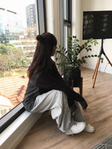 Patch Flower Gray Denim (1c)