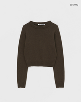[MADE] STENNE ROUND KNIT WOOL 50%