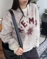 メリッドサンモヘアクロップニット