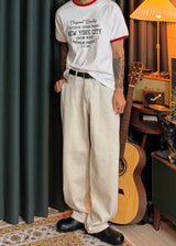 Cotton wide Color Pants 2COLOR