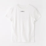 スリムレーベルハーフTシャツ アイボリー