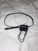 LULU HEART POINT QUILTING BELT BAG