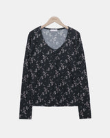 Sage Flower Long-Sleeve T-Shirt