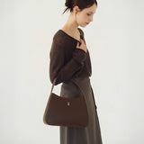 Lune Velo Hobo Bag Medium Dark Brown