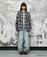 WASHED POCKET DENIM PANTS_BLUE
