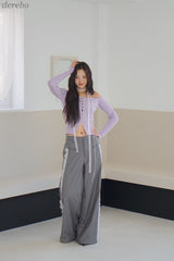 パールバートシャーリングリブ長袖Tシャツ