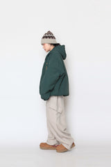 fleece oblique cargo pants