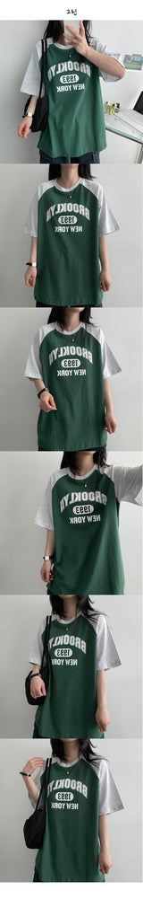 [H&L] クリックカラーカラーリングラグランT