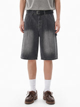 urban carpenter bermuda denim pants (gray)