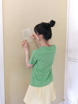アップルTシャツ - Green