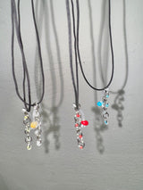Pierced beads choker (4color)