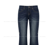 Rika Stitch Low Bootcut Denim Pants