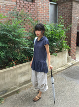 Akio Parachute Roll-up Capri Bermuda Pants