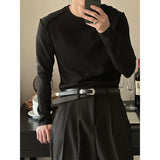 [MUSCLE FIT] ショルダーカッティングニットスリーブス(3color)