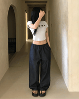 Summer Coast Non-Fade Cool Denim Wide Pants