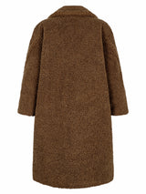 Maxi Fleece Padded Coat - Poodle Brown