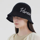 New Wave Varzar Punching Knit Bucket Hat Black