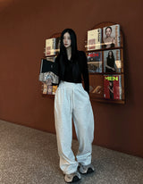 Bootcut wide banding pants