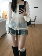 Salty Off-Shoulder Blouse (2 colors)