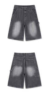 urban carpenter bermuda denim pants (gray)