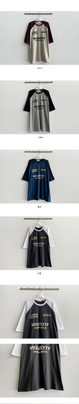 CLOCK COLORED RAGAN 半袖Tシャツ