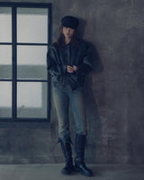 Newalrin emblem washing leather Jumper