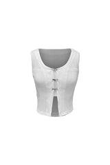 CINDY SLEEVELESS TOP SET / WHITE