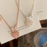 silver heart necklace