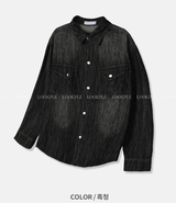 Our Western Overfit Two Pocket Denim Shirt